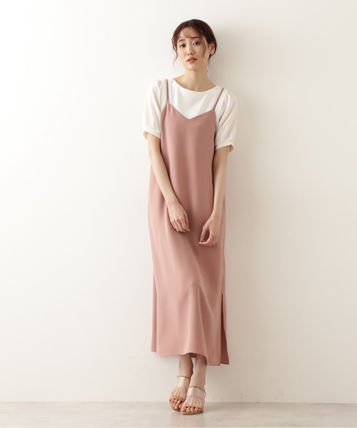 NATURAL BEAUTY BASIC（ナチュラルビューティーベーシック）の「キャミワンピース（ワンピース・レディース・ブラック/ピンク/カーキ・SMALL/MEDIUM）」の17枚目の写真