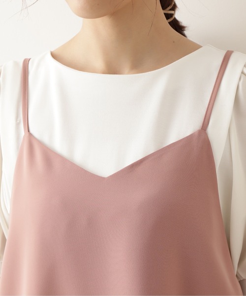 NATURAL BEAUTY BASIC（ナチュラルビューティーベーシック）の「キャミワンピース（ワンピース・レディース・ブラック/ピンク/カーキ・SMALL/MEDIUM）」の20枚目の写真