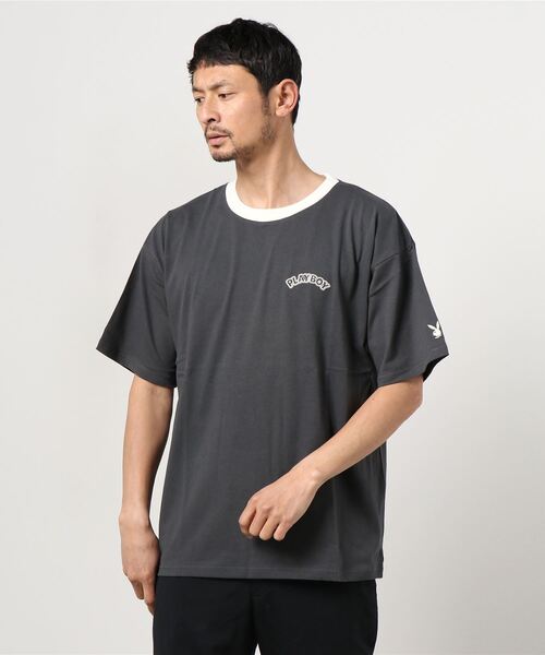 PLAYBOY（プレイボーイ）の「【PLAY BOY/プレイボーイ】バックプリント ワンポイント コミック柄ラビット プリントＴシャツ/半袖Tシャツ（Tシャツ/カットソー・メンズ・ホワイト/ライトブルー/ブラック/グリーン/アイボリー/ホワイト系その他・M/L）」の17枚目の写真