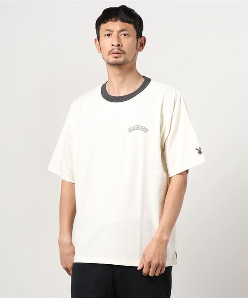 PLAYBOY（プレイボーイ）の「【PLAY BOY/プレイボーイ】バックプリント ワンポイント コミック柄ラビット プリントＴシャツ/半袖Tシャツ（Tシャツ/カットソー・メンズ・ホワイト/ライトブルー/ブラック/グリーン/アイボリー/ホワイト系その他・M/L）」の19枚目の写真