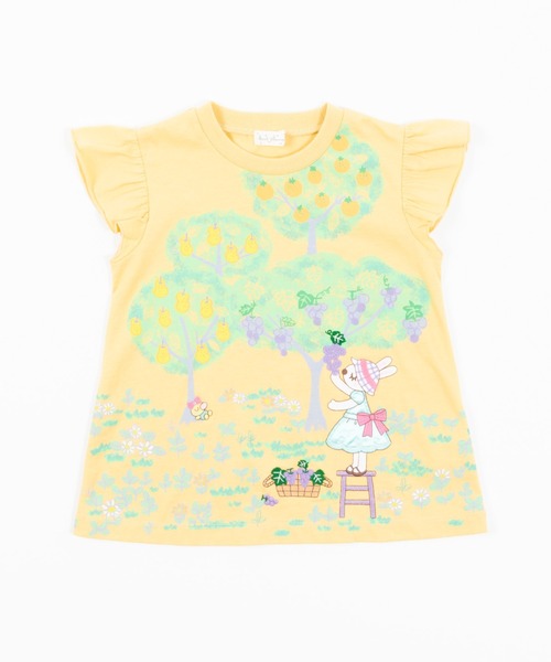 KP（ケーピー）の「mimiちゃんフルーツ狩りモチーフ半袖Tシャツ(100-130cm)（Tシャツ/カットソー・キッズ・イエロー/オフホワイト・110cm/130cm/120cm/100cm）」の11枚目の写真