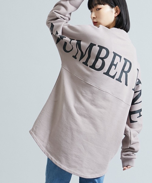 STUDIOUS SELECT(ステュディオスセレクト)の「【NUMBER(N)INE】EX.Backprint L/S sweat tee(スウェット・メンズ・ブラック/ピンクベージュ/ホワイト・2/1/3)」の3枚目の写真