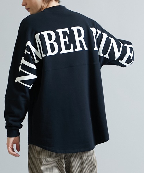 STUDIOUS SELECT(ステュディオスセレクト)の「【NUMBER(N)INE】EX.Backprint L/S sweat tee(スウェット・メンズ・ブラック/ピンクベージュ/ホワイト・2/1/3)」の1枚目の写真