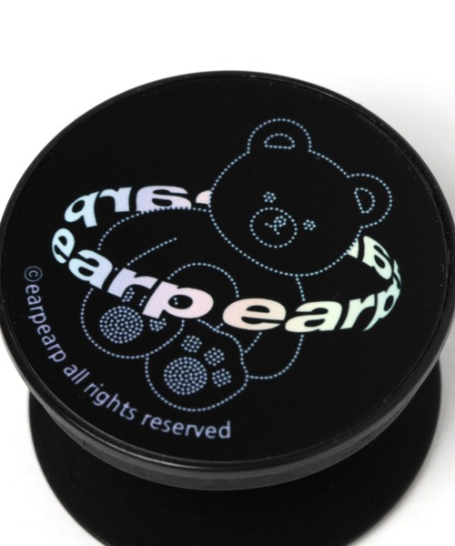 EARPEARP（アプアプ）の「earpearp／gem bear Tok スマホグリップ 2946613（スマホグッズ・レディース・ブラック・0）」の2枚目の写真