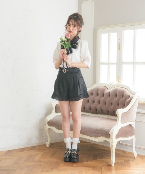 セール】リングバックルレースショートパンツ（その他パンツ）｜ROJITA