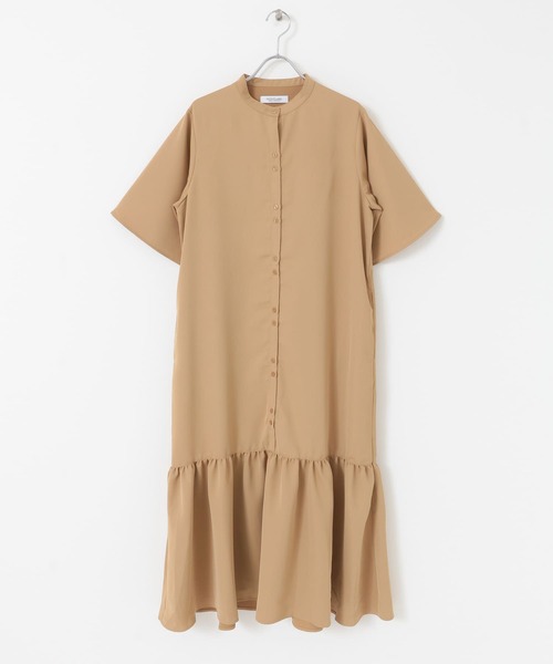 URBAN RESEARCH Sonny Label（アーバンリサーチサニーレーベル）の「ティアードシャツワンピース（ワンピース・レディース・ブラック/ベージュ/ブルー・FREE）」の18枚目の写真