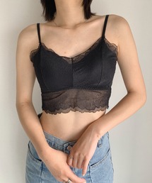 カップ付シアーレースブラトップ