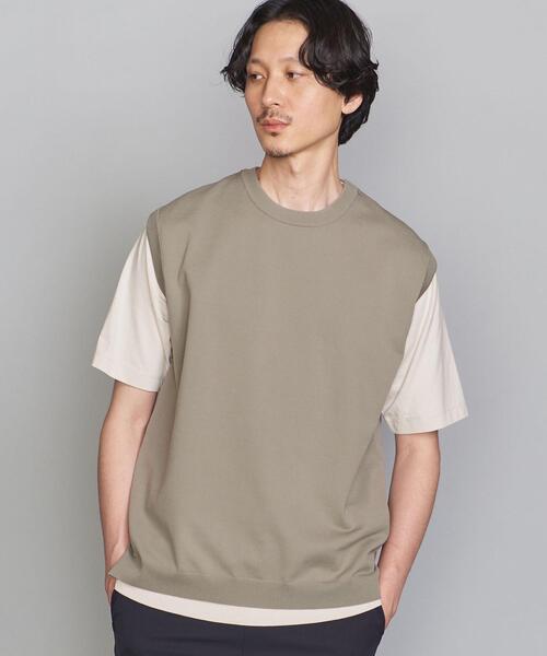 BEAUTY&YOUTH UNITED ARROWS（ビューティーアンドユースユナイテッドアローズ）の「BY レイヤード ニットベスト＆Tシャツ（ベスト・メンズ・ライトグレー/ベージュ/ネイビー・SMALL/MEDIUM/LARGE/X-LARGE）」の10枚目の写真