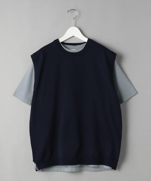 BEAUTY&YOUTH UNITED ARROWS（ビューティーアンドユースユナイテッドアローズ）の「BY レイヤード ニットベスト＆Tシャツ（ベスト・メンズ・ライトグレー/ベージュ/ネイビー・SMALL/MEDIUM/LARGE/X-LARGE）」の12枚目の写真