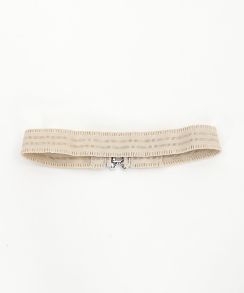 axes femme(アクシーズファム)の「チューリップゴムベルト(ベルト・レディース・キナリ/ブラウン・MEDIUM)」の18枚目の写真