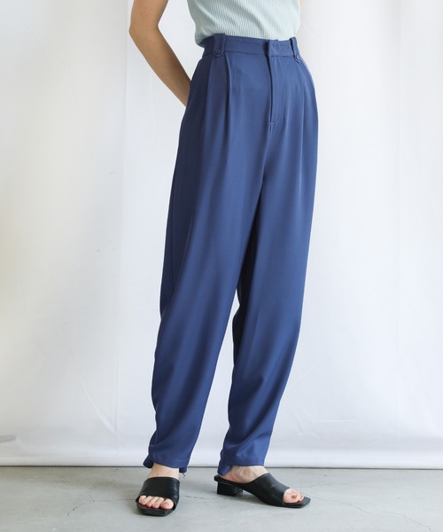 select MOCA（セレクトモカ）の「2021 SS ダブルタックコクーンパンツ（その他パンツ・レディース・ホワイト/ブラック/ブルー・FREE）」の7枚目の写真