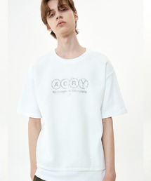 『OY/オーワイ』MESH SLOGAN T/メッシュスローガンデザイン半袖Tシャツ