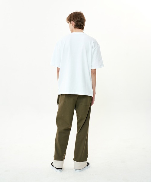 OY(オーワイ)の「『OY/オーワイ』MESH SLOGAN T/メッシュスローガンデザイン半袖Tシャツ(Tシャツ/カットソー・メンズ・ブラック/ホワイト・FREE)」の5枚目の写真