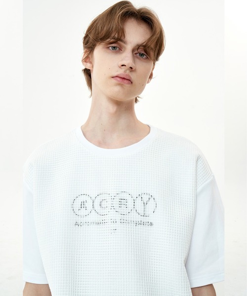 OY/オーワイ』MESH SLOGAN T/メッシュスローガンデザイン半袖T