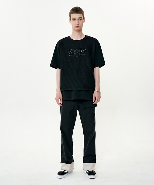 OY/オーワイ』MESH SLOGAN T/メッシュスローガンデザイン半袖T