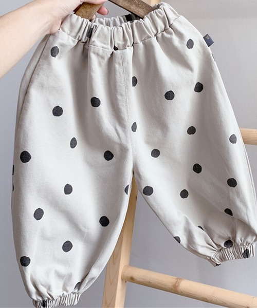 aimoha(アイモハ)の「【aimoha-KIDS-】春夏/子供服 キッズ万能ボトム ドット柄バルーンパンツ(チノパンツ・キッズ・ベージュ/ホワイト・120/90/100/80/130/110)」の19枚目の写真