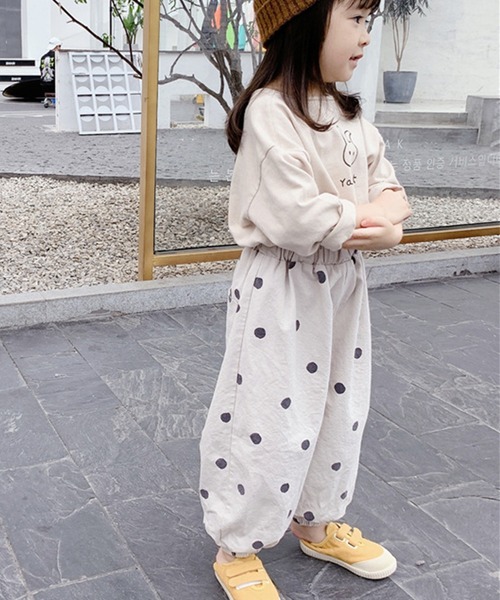 aimoha(アイモハ)の「【aimoha-KIDS-】春夏/子供服 キッズ万能ボトム ドット柄バルーンパンツ(チノパンツ・キッズ・ベージュ/ホワイト・120/90/100/80/130/110)」の21枚目の写真