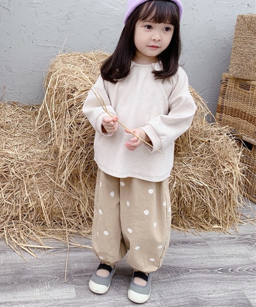 aimoha(アイモハ)の「【aimoha-KIDS-】春夏/子供服 キッズ万能ボトム ドット柄バルーンパンツ(チノパンツ・キッズ・ベージュ/ホワイト・120/90/100/80/130/110)」の18枚目の写真