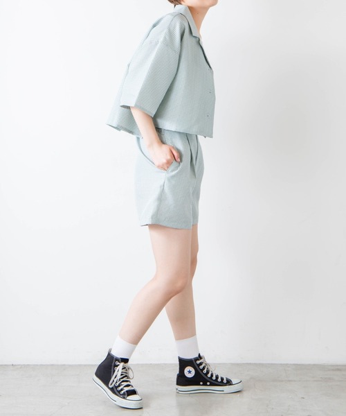 WEGO（ウィゴー）の「WEGO/リネンライクシャツジャケット（シャツ/ブラウス・レディース・アイボリー/イエロー/グリーン系その他2/グリーン/ブラウン系その他2・FREE）」の10枚目の写真