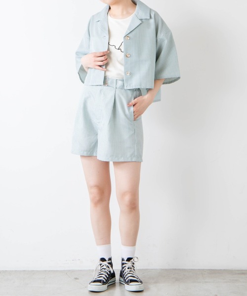 WEGO（ウィゴー）の「WEGO/リネンライクシャツジャケット（シャツ/ブラウス・レディース・アイボリー/イエロー/グリーン系その他2/グリーン/ブラウン系その他2・FREE）」の11枚目の写真