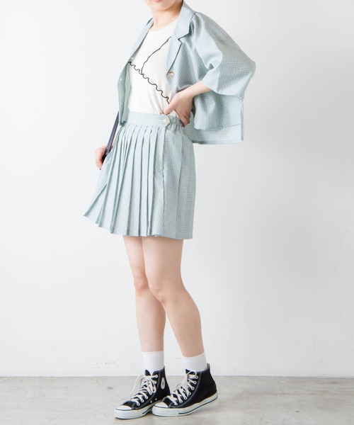 WEGO（ウィゴー）の「WEGO/リネンライクシャツジャケット（シャツ/ブラウス・レディース・アイボリー/イエロー/グリーン系その他2/グリーン/ブラウン系その他2・FREE）」の14枚目の写真