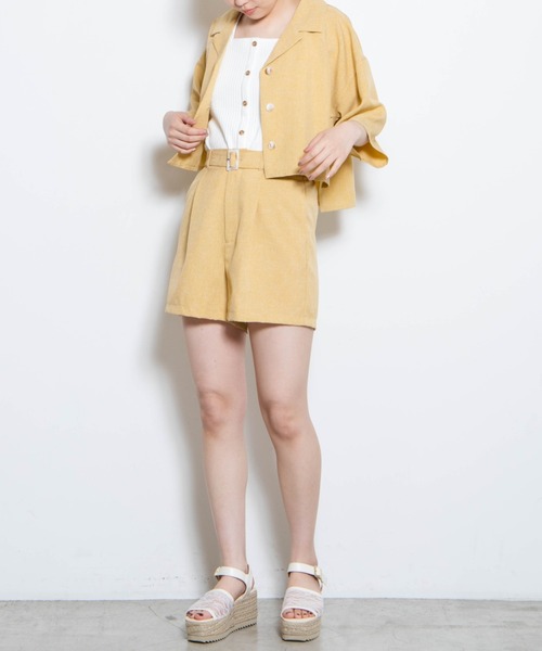 WEGO（ウィゴー）の「WEGO/リネンライクシャツジャケット（シャツ/ブラウス・レディース・アイボリー/イエロー/グリーン系その他2/グリーン/ブラウン系その他2・FREE）」の17枚目の写真