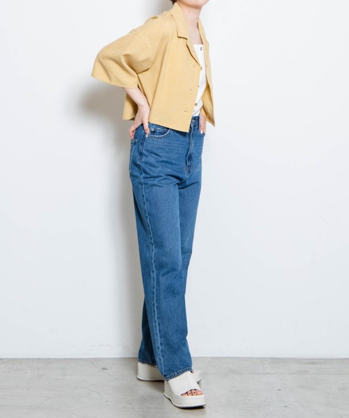 WEGO（ウィゴー）の「WEGO/リネンライクシャツジャケット（シャツ/ブラウス・レディース・アイボリー/イエロー/グリーン系その他2/グリーン/ブラウン系その他2・FREE）」の22枚目の写真