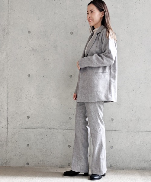 Per sist ence(パーシエンス)の「Per sist ence/パーシエンス へリンボンツイード Wジャケット(テーラードジャケット・レディース・ベージュ/ブラウン/グレー・FREE)」の22枚目の写真