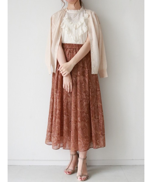 Te chichi（テチチ）の「Vネックカーディガン（カーディガン/ボレロ・レディース・ブラック/グレー/オフホワイト/ベージュ・ﾌﾘ-）」の13枚目の写真