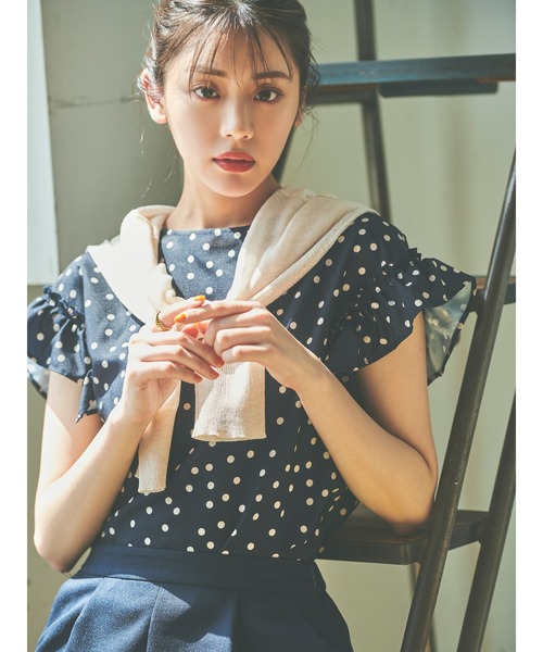 Te chichi（テチチ）の「Vネックカーディガン（カーディガン/ボレロ・レディース・ブラック/グレー/オフホワイト/ベージュ・ﾌﾘ-）」の10枚目の写真