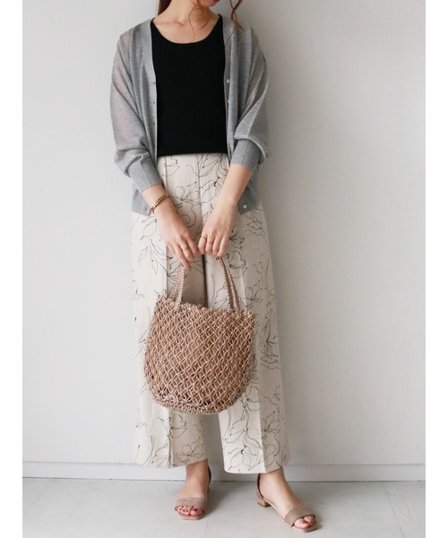 Te chichi（テチチ）の「Vネックカーディガン（カーディガン/ボレロ・レディース・ブラック/グレー/オフホワイト/ベージュ・ﾌﾘ-）」の14枚目の写真