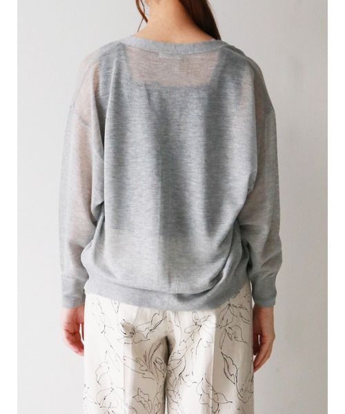 Te chichi（テチチ）の「Vネックカーディガン（カーディガン/ボレロ・レディース・ブラック/グレー/オフホワイト/ベージュ・ﾌﾘ-）」の16枚目の写真