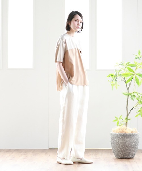 Pao de lo(パオデロ)の「【VOYAGE】サイロタイムレスポンチカットソー(Tシャツ/カットソー・レディース・ブラック/ベージュ/ネイビー・9号)」の17枚目の写真