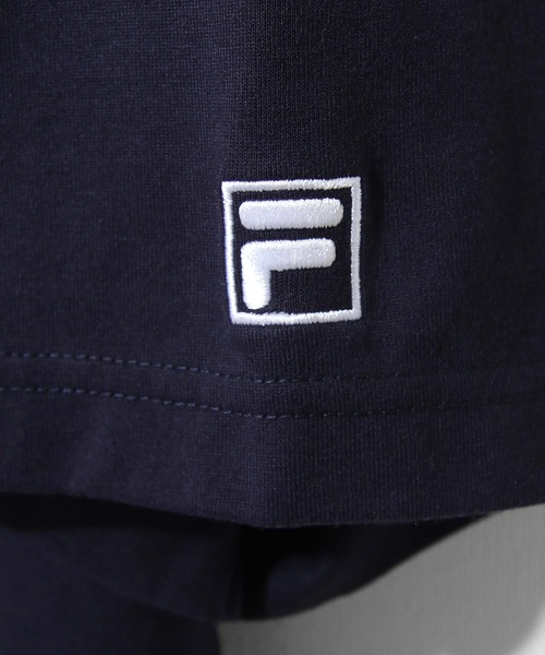 FILA（フィラ）の「【FILA】高密度 古着風ヴィンテージカレッジロゴビッグシルエット半袖Tシャツ（Tシャツ/カットソー・レディース・ホワイト×レッド/ホワイト×ブルー/ブラック×ホワイト/ブラック×ブルー/ネイビー系/ネイビー系1・MEDIUM/LARGE）」の13枚目の写真