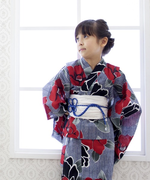 セール 子供浴衣2点セット 浴衣 ゆかた館グレース ユカタカングレース のファッション通販 Zozotown