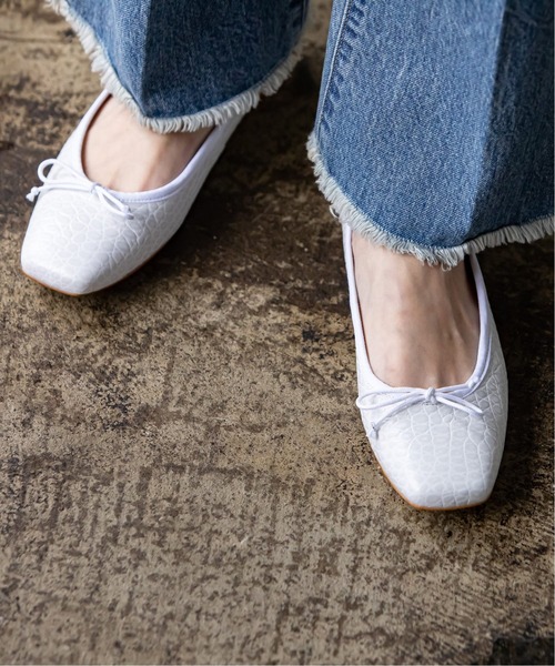 Noble（ノーブル）の「【FLAMEN QUITAS】 バレエシューズ◆（バレエシューズ・レディース・ホワイト/イエロー・37/38/36）」の4枚目の写真