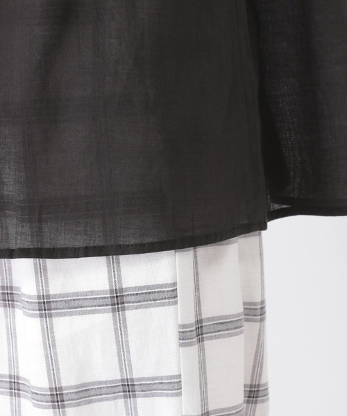 studio CLIP（スタディオクリップ）の「ダブルフロントレースブラウス（シャツ/ブラウス・レディース・ホワイト/ブラック/パープル・MEDIUM/LARGE）」の14枚目の写真