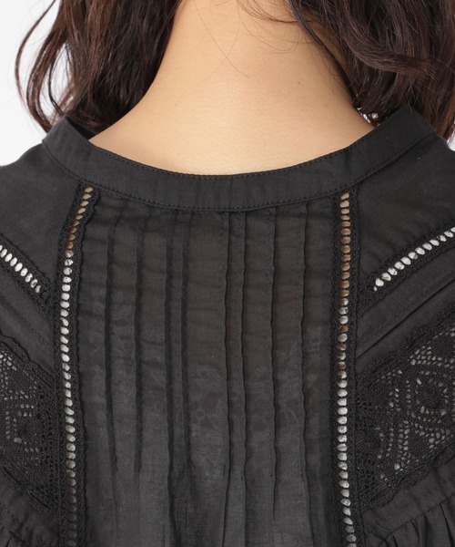 studio CLIP（スタディオクリップ）の「ダブルフロントレースブラウス（シャツ/ブラウス・レディース・ホワイト/ブラック/パープル・MEDIUM/LARGE）」の15枚目の写真