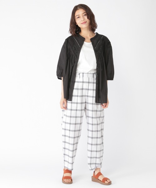 studio CLIP（スタディオクリップ）の「ダブルフロントレースブラウス（シャツ/ブラウス・レディース・ホワイト/ブラック/パープル・MEDIUM/LARGE）」の7枚目の写真