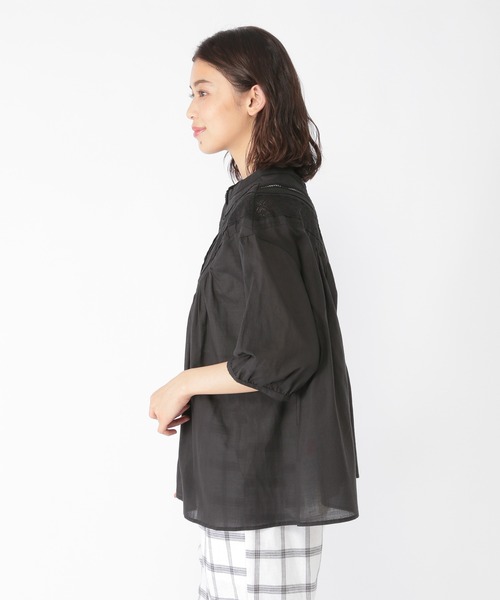 studio CLIP（スタディオクリップ）の「ダブルフロントレースブラウス（シャツ/ブラウス・レディース・ホワイト/ブラック/パープル・MEDIUM/LARGE）」の10枚目の写真