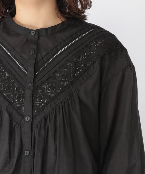 studio CLIP（スタディオクリップ）の「ダブルフロントレースブラウス（シャツ/ブラウス・レディース・ホワイト/ブラック/パープル・MEDIUM/LARGE）」の12枚目の写真