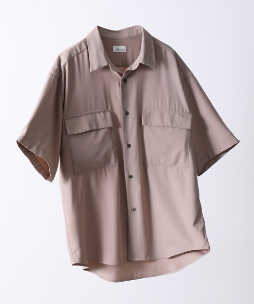 JUNRED（ジュンレッド）の「ドレープCPOビッグシャツ（シャツ/ブラウス・メンズ・チャコールグレー/ブラック/ベージュ・S/M/L）」の3枚目の写真