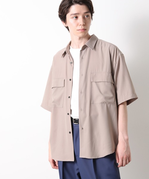 JUNRED（ジュンレッド）の「ドレープCPOビッグシャツ（シャツ/ブラウス・メンズ・チャコールグレー/ブラック/ベージュ・S/M/L）」の5枚目の写真