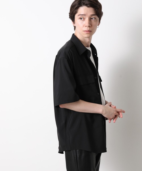 JUNRED（ジュンレッド）の「ドレープCPOビッグシャツ（シャツ/ブラウス・メンズ・チャコールグレー/ブラック/ベージュ・S/M/L）」の11枚目の写真