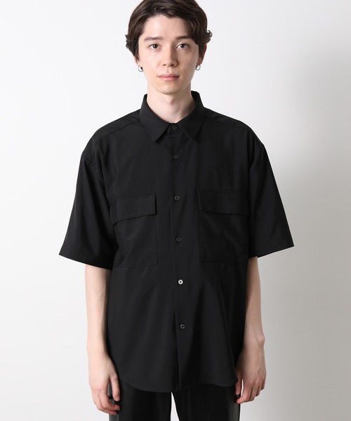 JUNRED（ジュンレッド）の「ドレープCPOビッグシャツ（シャツ/ブラウス・メンズ・チャコールグレー/ブラック/ベージュ・S/M/L）」の19枚目の写真