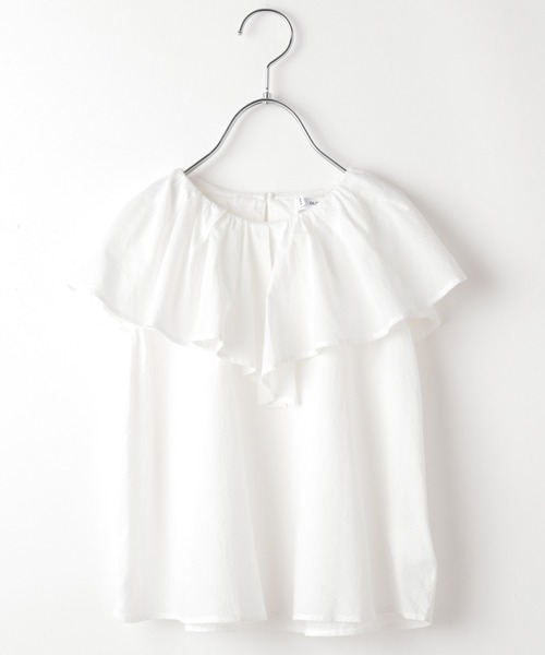 GLOBAL WORK(グローバルワーク)の「ラッフルブラウス/ノースリーブ/キッズ/953645(シャツ/ブラウス・キッズ・ホワイト/ブラック・120cm/140cm/110cm/100cm/150cm/160cm/130cm)」の5枚目の写真