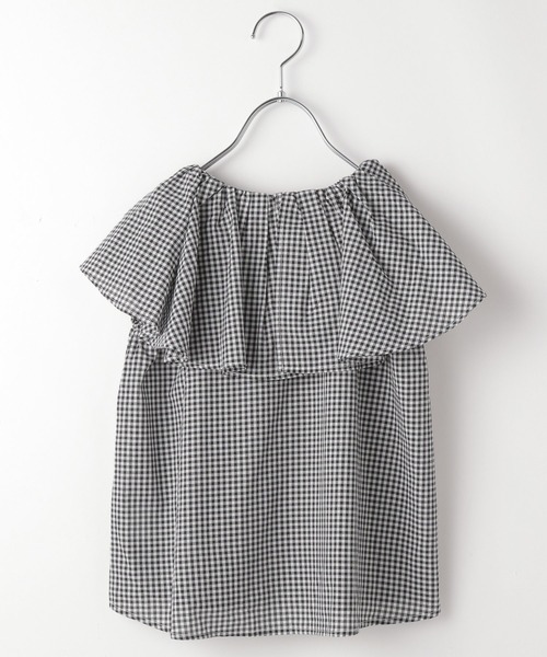 GLOBAL WORK(グローバルワーク)の「ラッフルブラウス/ノースリーブ/キッズ/953645(シャツ/ブラウス・キッズ・ホワイト/ブラック・120cm/140cm/110cm/100cm/150cm/160cm/130cm)」の6枚目の写真