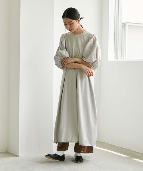 cardo fabrica(カルドファブリカ)の「コットンドビーストライプ イージーパンツ(その他パンツ・レディース・ブラウン・FREE)」の9枚目の写真