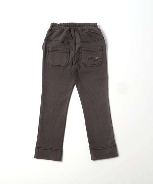 KP（ケーピー）の「ポケット口リボン付きツイルストレッチ裏起毛パンツ(100-130cm)（チノパンツ・キッズ・チャコールグレー/パープル/ピンク・110cm/100cm/120cm/130cm）」の4枚目の写真