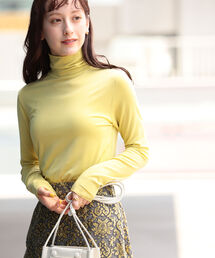 Ray BEAMS | Ray BEAMS / ストレッチ タートルネック Tシャツ(Tシャツ/カットソー)